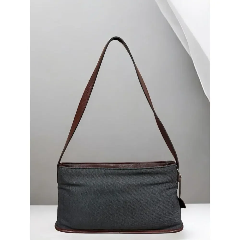 Vintage Coach 6136 Greenwich Small Canvas Shoulder Bag